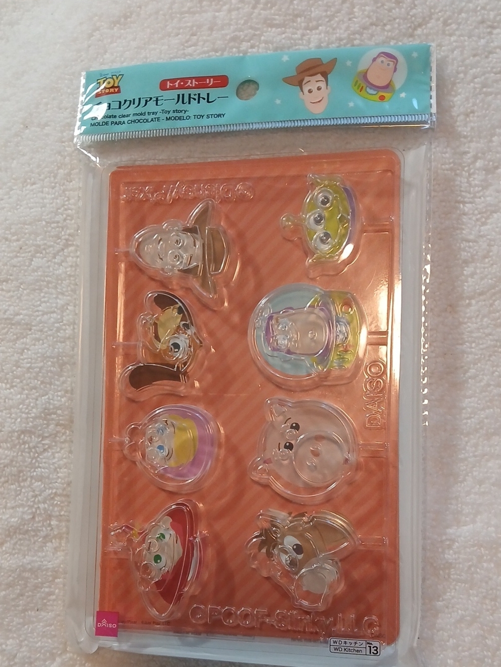 Disney Toy Story Chocolate Mold Clear Tray